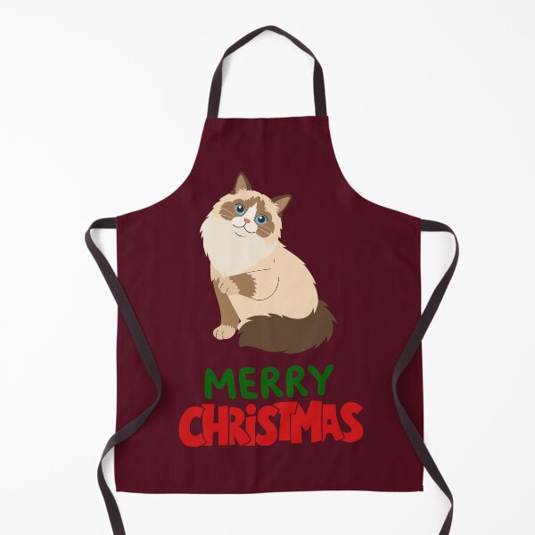 Item preview, Cute Ragdoll Cat Merry Christmas Holiday Art designed and sold by stormk10.
