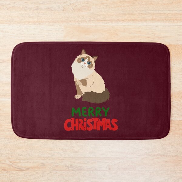 Item preview, Cute Ragdoll Cat Merry Christmas Holiday Art designed and sold by stormk10.