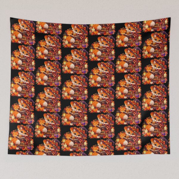 Item preview, Cute Fox Witch Reading – Cozy Halloween Books, Pumpkin Coffee & Autumn Magic designed and sold by Vsajanas.