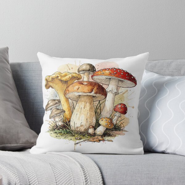 Item preview, Vintage Mushroom Forest Undergrowth Botanical Art designed and sold by PepolArt.