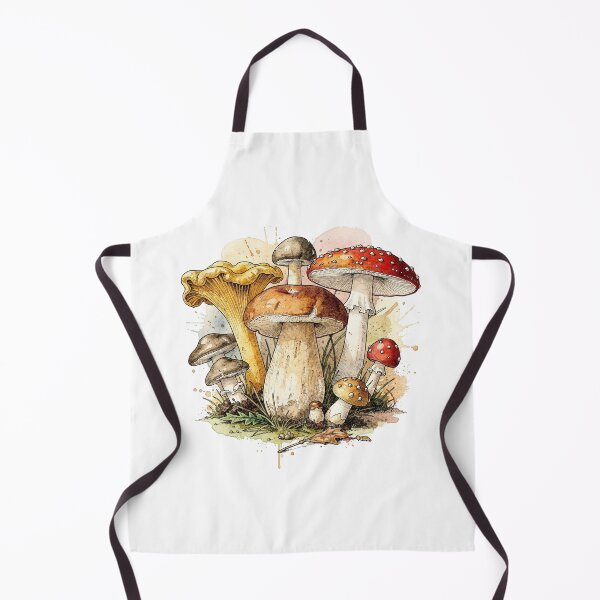 Item preview, Vintage Mushroom Forest Undergrowth Botanical Art designed and sold by PepolArt.