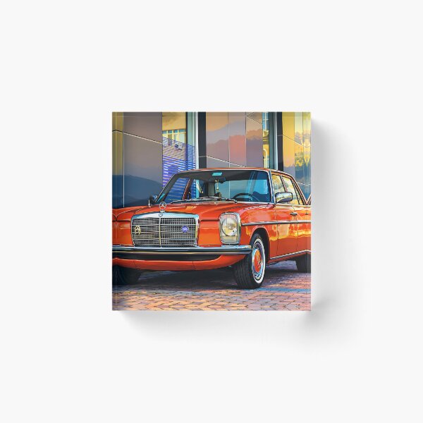 Item preview, Vintage Orange Classic Car Retro Automotive Street Art designed and sold by BlueStar45.