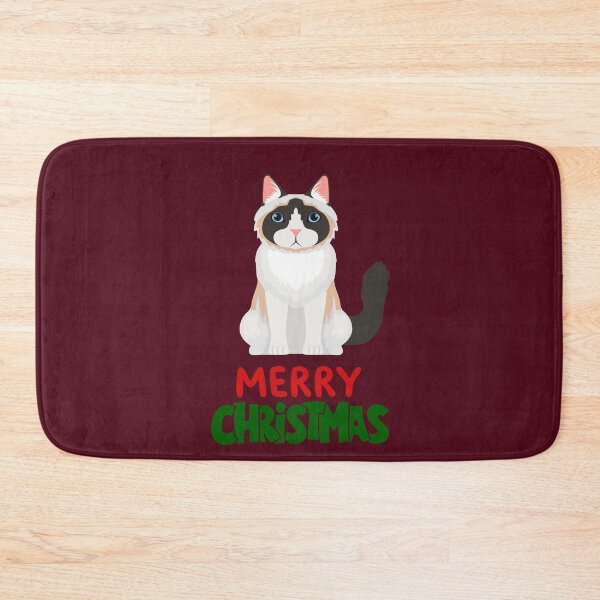 Item preview, Cute Ragdoll Cat Merry Christmas Holiday Art designed and sold by stormk10.