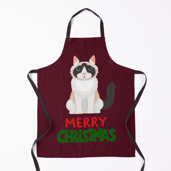 Item preview, Cute Ragdoll Cat Merry Christmas Holiday Art designed and sold by stormk10.