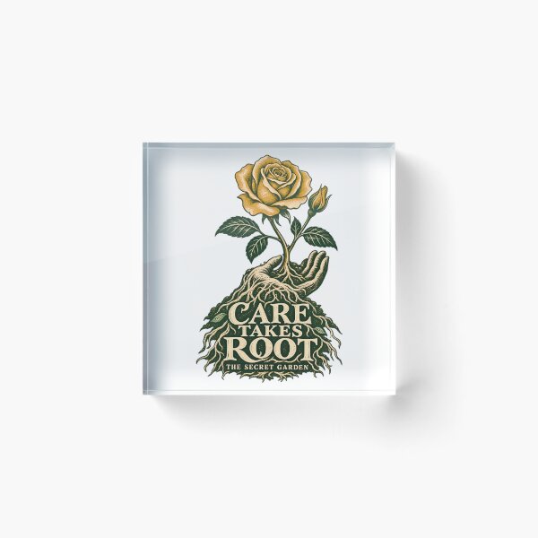 Item preview, The Secret Garden – Care Takes Root Golden Rose designed and sold by Fenay Designs.