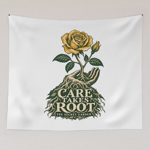 Item preview, The Secret Garden – Care Takes Root Golden Rose designed and sold by Fenay Designs.
