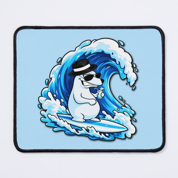 Item preview, Copy of Mr. Nonchalance Bear Sippin' with Attitude - Surfing designed and sold by YOFANTZ!.