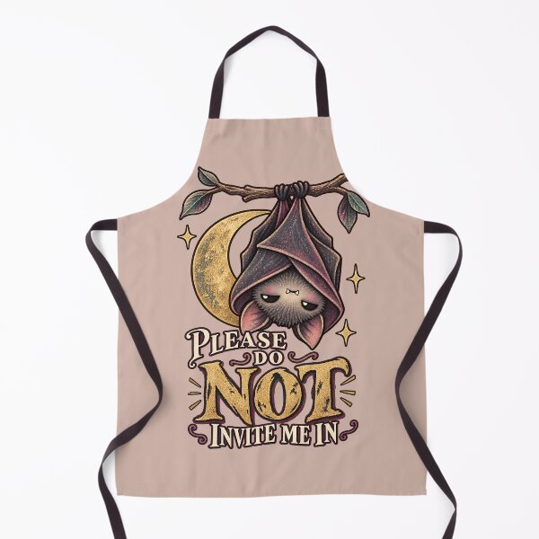 Item preview, Please Do Not Invite Me In – Sleepy Introvert Bat Illustration designed and sold by  MAD's Recreation Studio.