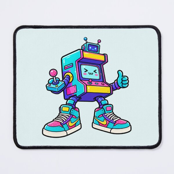 Item preview, Cute Arcade Robot | Retro Gaming Robot Gamer Kawaii Pixel Art designed and sold by MrDev.