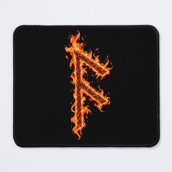 Item preview, Ansuz Rune in flame designed and sold by Faust-ART Design.