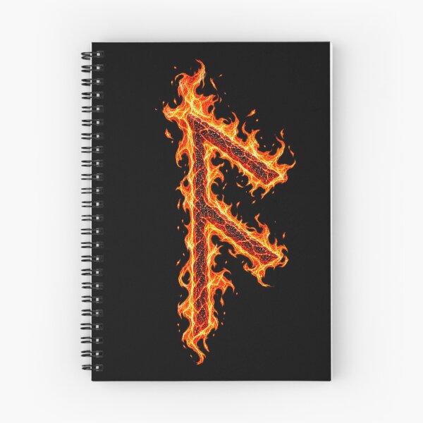 Item preview, Runa Ansuz en llamas designed and sold by Faust-ART Design.