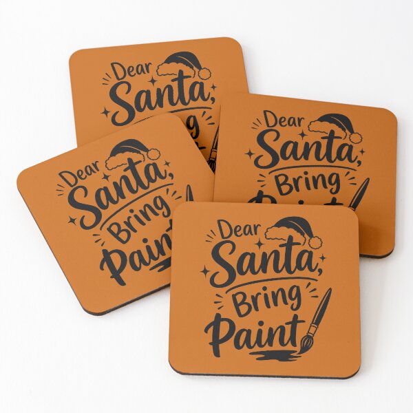 Item preview, Dear Santa Bring Paint | Funny Christmas Artist Gift Design designed and sold by DesignHouse07.