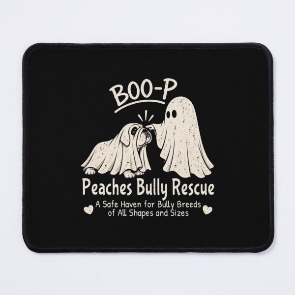 Item preview, Peaches Bully Rescue BOO-P, Bully Breed Rescue Halloween,Ghost Bulldog designed and sold by milmckayStudio.
