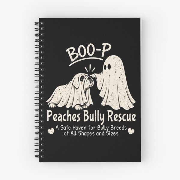 Item preview, Peaches Bully Rescue BOO-P, Bully Breed Rescue Halloween,Ghost Bulldog designed and sold by milmckayStudio.
