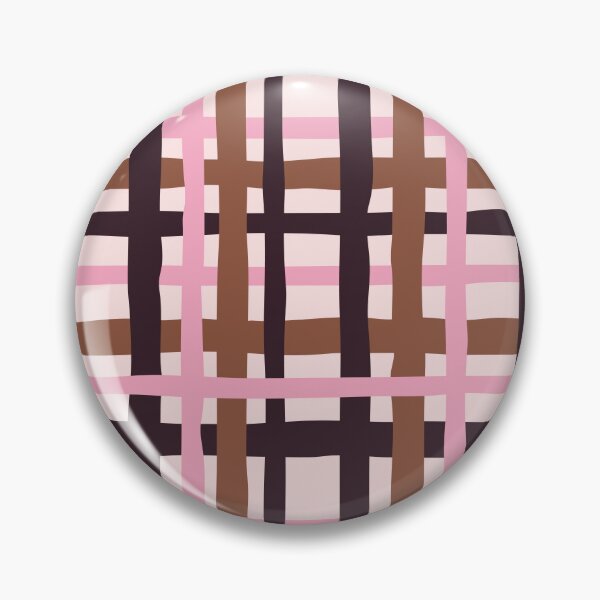 Item preview, Minimal Geometric Rectangles Lines 16 | Abstract Plaid Grid Brown Plum Pink designed and sold by MarleneCanto.