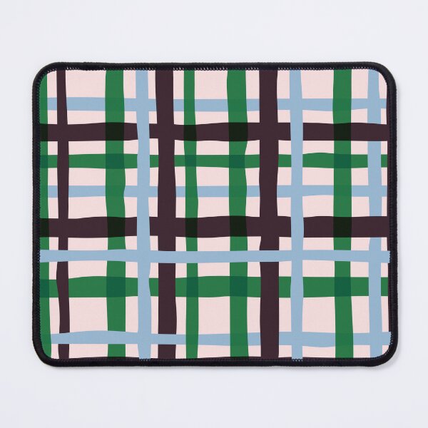 Item preview, Minimal Geometric Rectangles Lines 16 | Abstract Plaid Grid Plum Green Powder Blue designed and sold by MarleneCanto.