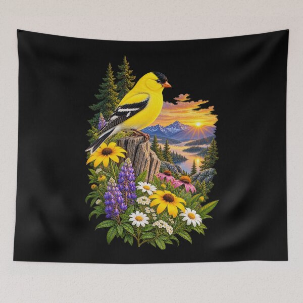 Item preview, Goldfinch At Sunrise designed and sold by RockitBaby.