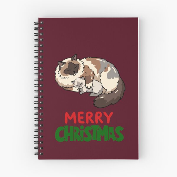 Item preview, Cute Ragdoll Cat Merry Christmas Holiday Art designed and sold by stormk10.