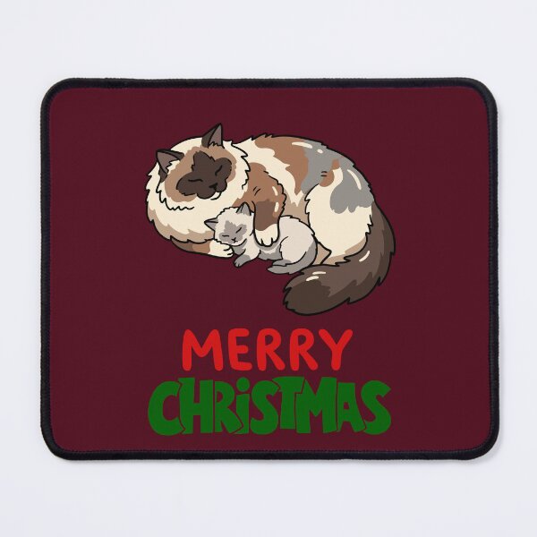 Item preview, Cute Ragdoll Cat Merry Christmas Holiday Art designed and sold by stormk10.