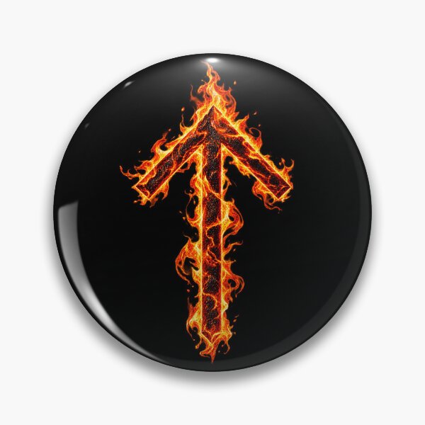 Artikelvorschau, Tiwaz Rune in Flammen entworfen und verkauft von Faust-ART Design.
