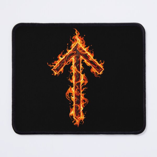 Item preview, Tiwaz Rune in flame designed and sold by Faust-ART Design.