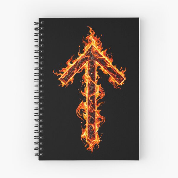 Item preview, Runa de Tiwaz en llamas designed and sold by Faust-ART Design.