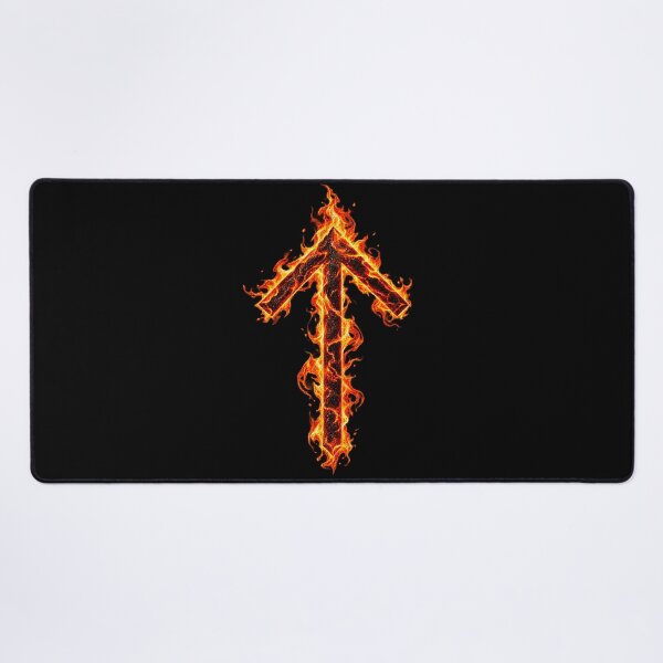 Item preview, Tiwaz Rune in flame designed and sold by Faust-ART.