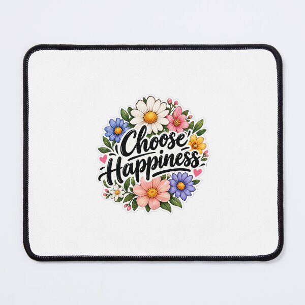 Item preview, Choose Happiness Floral Inspirational Design designed and sold by Nunaprettyshop.