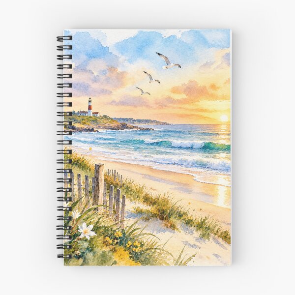 Item preview, Lighthouse on the Atlantic Coast in Watercolor - Argentine Landscapes designed and sold by Esencia Argentina.