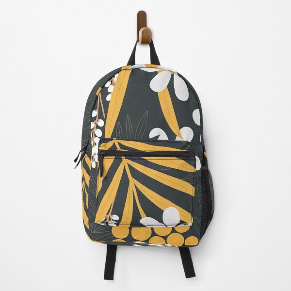 Item preview, Charcoal Gold Tropical Floral Botanical Art designed and sold by Mindful Wall Art Studio.