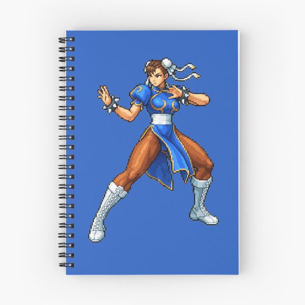 Aperçu de l'œuvre Posture de combat de Chun-Li, style pixel art rétro 32 bits créée et vendue par Ctrl+AltGalaxy.