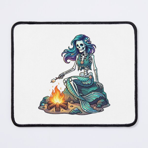 Item preview, Spooky Cute Skeleton Mermaid designed and sold by StickVerse by Owais.