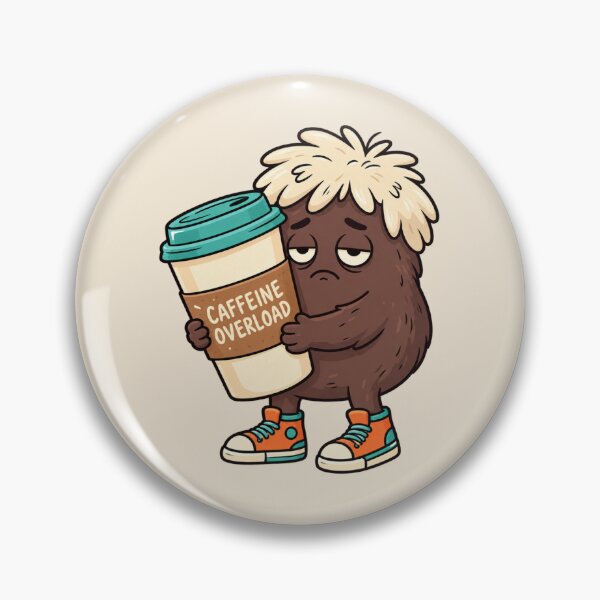 Item preview, Caffeine Overload Coffee Lover | Funny Sleepy Coffee Monster designed and sold by MrDev.