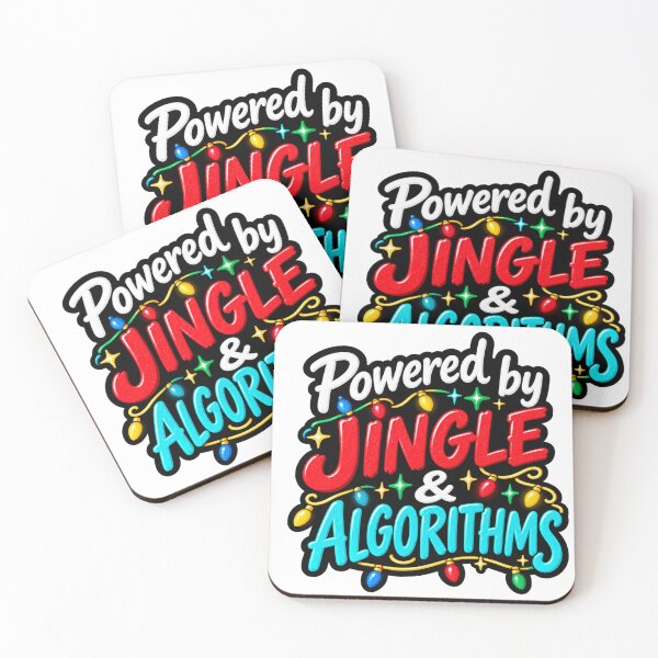 Item preview, Powered By Jingle And Algorithms Funny Christmas Design designed and sold by Kenzie & Co.