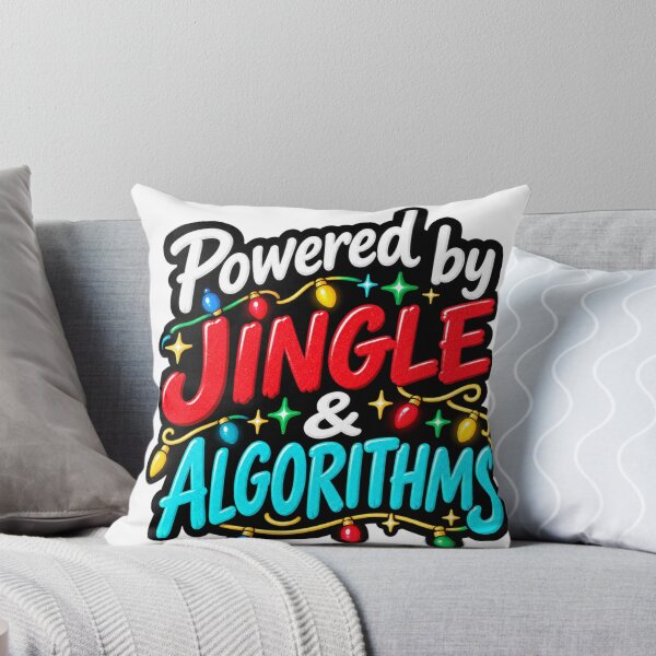 Item preview, Powered By Jingle And Algorithms Funny Christmas Design designed and sold by Kenzie & Co.