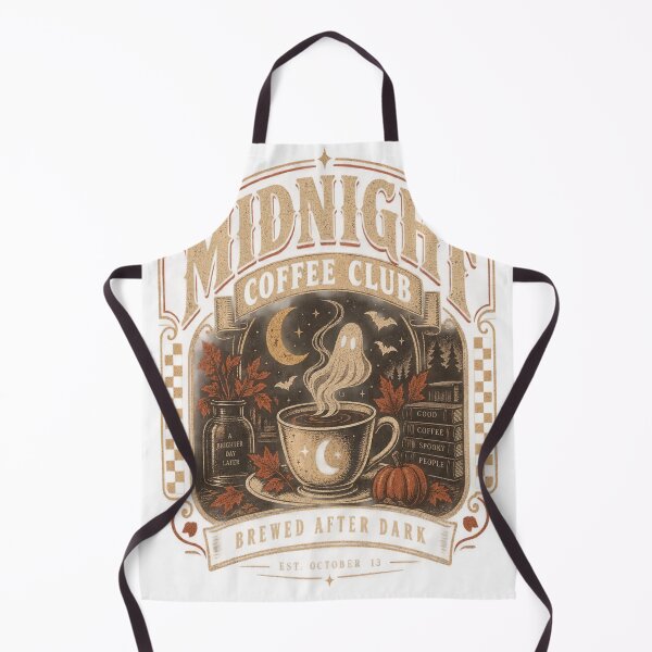 Item preview, Midnight Coffee Club – Vintage Halloween Coffee Ghost designed and sold by pinkaesthetik.