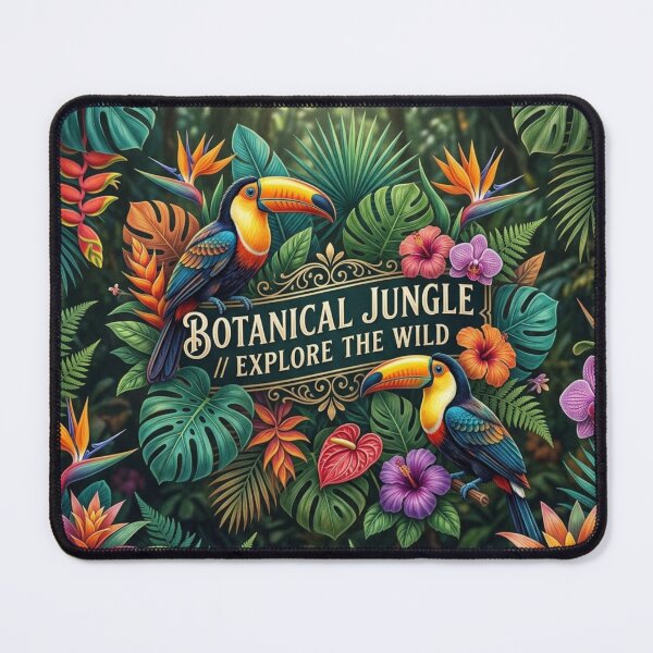 Item preview, Botanical Jungle Toucan – Tropical Birds & Exotic Plants designed and sold by GrafikShopCo.