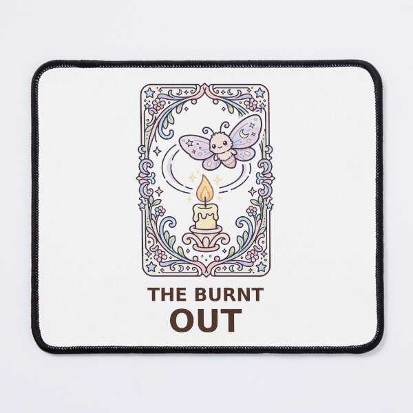 Item preview, The Burnt Out Tarot Card - Kawaii Moth designed and sold by Visual Dept..
