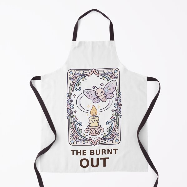 Item preview, The Burnt Out Tarot Card - Kawaii Moth designed and sold by Visual Dept..