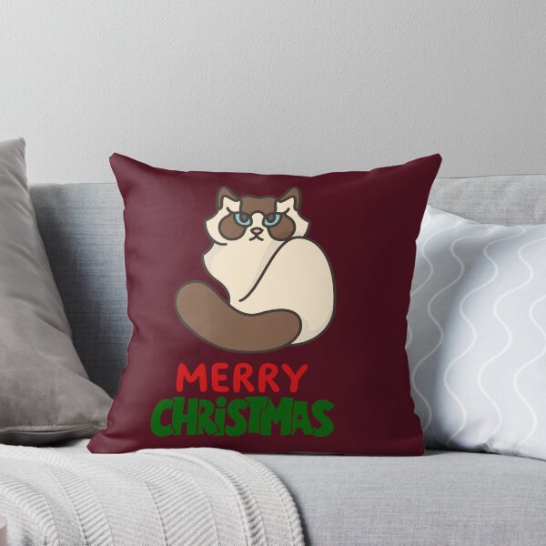 Item preview, Cute Ragdoll Cat Merry Christmas Holiday Art designed and sold by stormk10.
