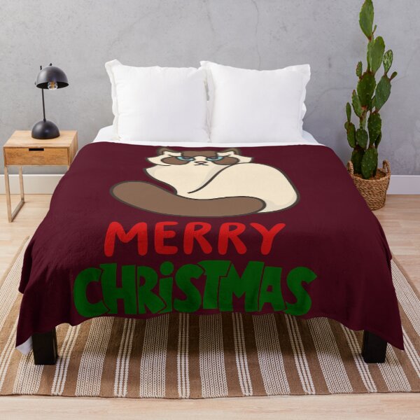 Item preview, Cute Ragdoll Cat Merry Christmas Holiday Art designed and sold by stormk10.
