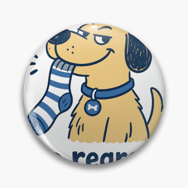 Item preview, Funny Dog Sticker, No Regrets Sock Thief Doodle designed and sold by ryleemaxwell.