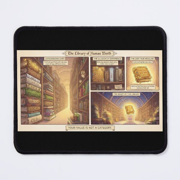 Item preview, Human dignity in the magical library of humanity designed and sold by Mianku | Für das Leben.