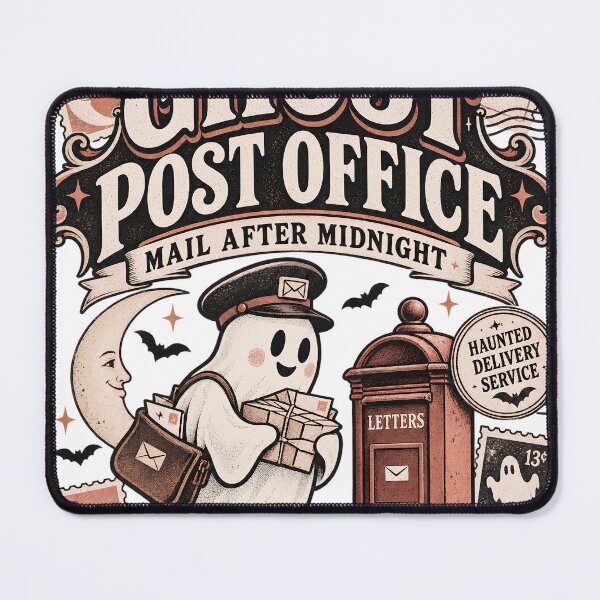 Item preview, Ghost Post Office – Cute Mail Carrier Vintage Halloween designed and sold by pinkaesthetik.