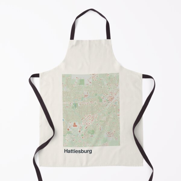 Item preview, Hattiesburg Minimalistic Map Art designed and sold by MapsNerd.