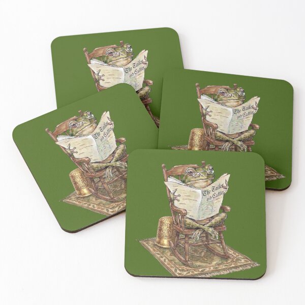 Item preview, Frog Reading Newspaper in Rocking Chair designed and sold by Merli7.