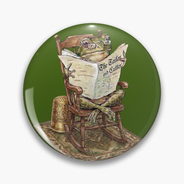 Item preview, Frog Reading Newspaper in Rocking Chair designed and sold by Merli7.