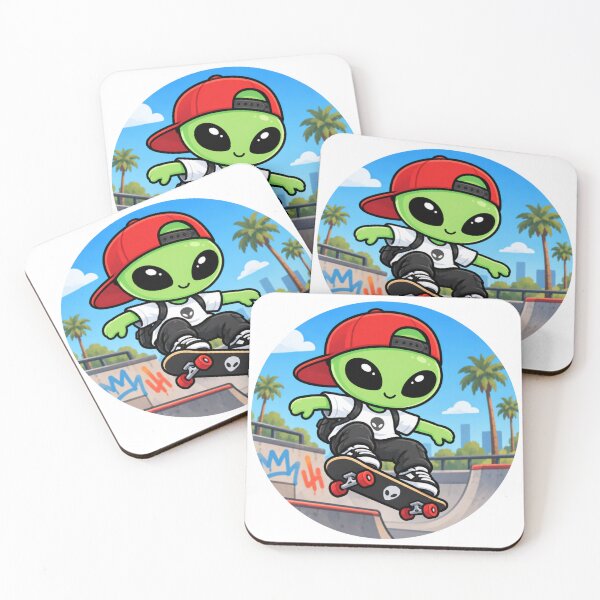 Item preview, Alien Skater | Skateboarding Space designed and sold by fedetrev.