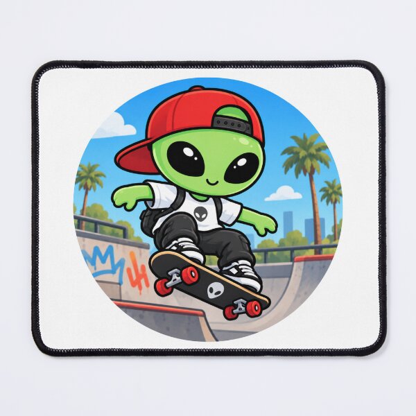 Item preview, Alien Skater | Skateboarding Space designed and sold by fedetrev.