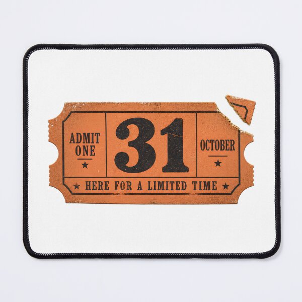 Item preview, October 31 Halloween Ticket – Vintage Admit One designed and sold by pinkaesthetik.